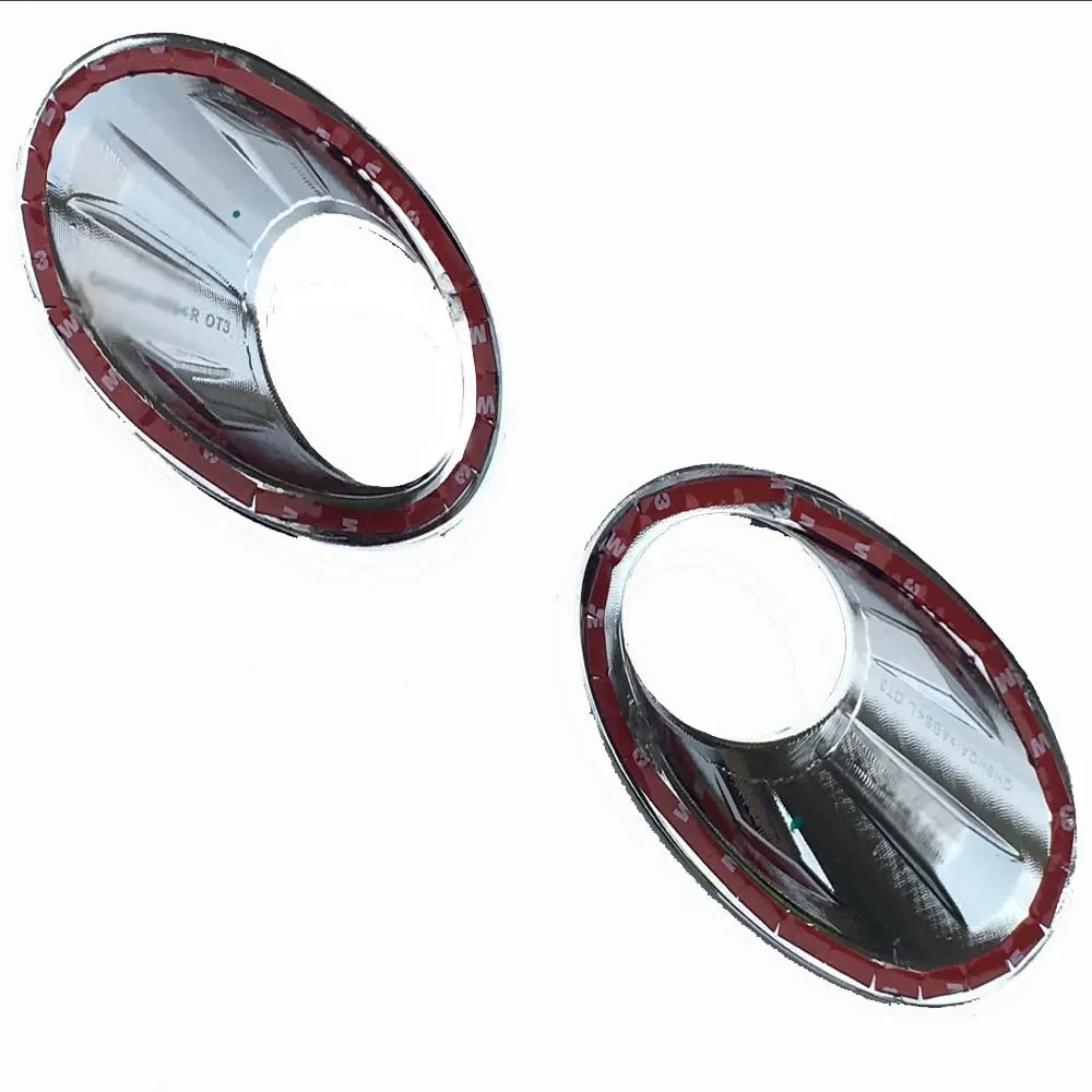 For Nissan Qashqai Dualis +2 J10 2010 2011 2012 2013 ABS Chrome Car Front Fog Light Lamp Cover Trim Accessories