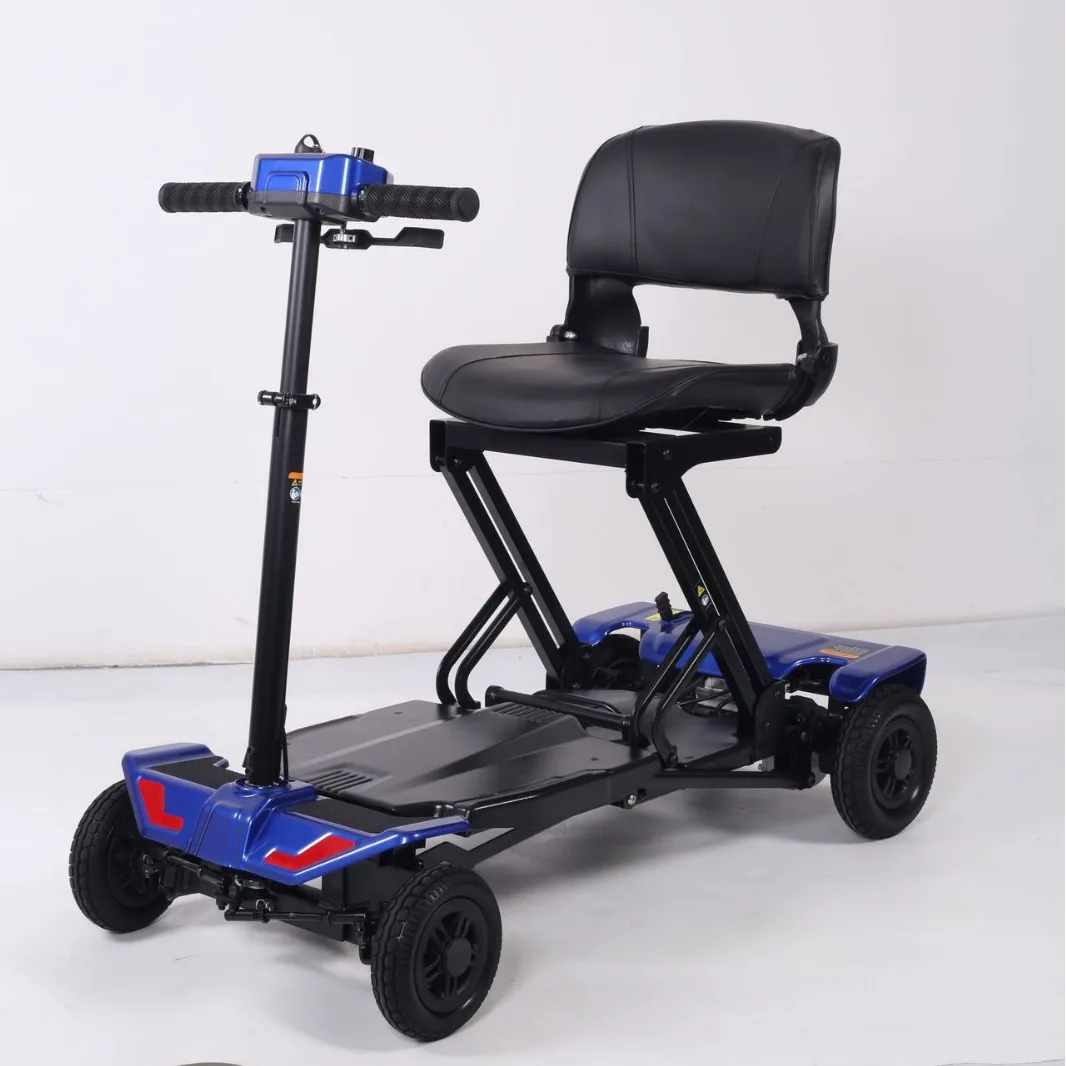 自動折りたたみ高齢者電動スクーター軽量取り外し可能障害者高齢者四輪電気自動車