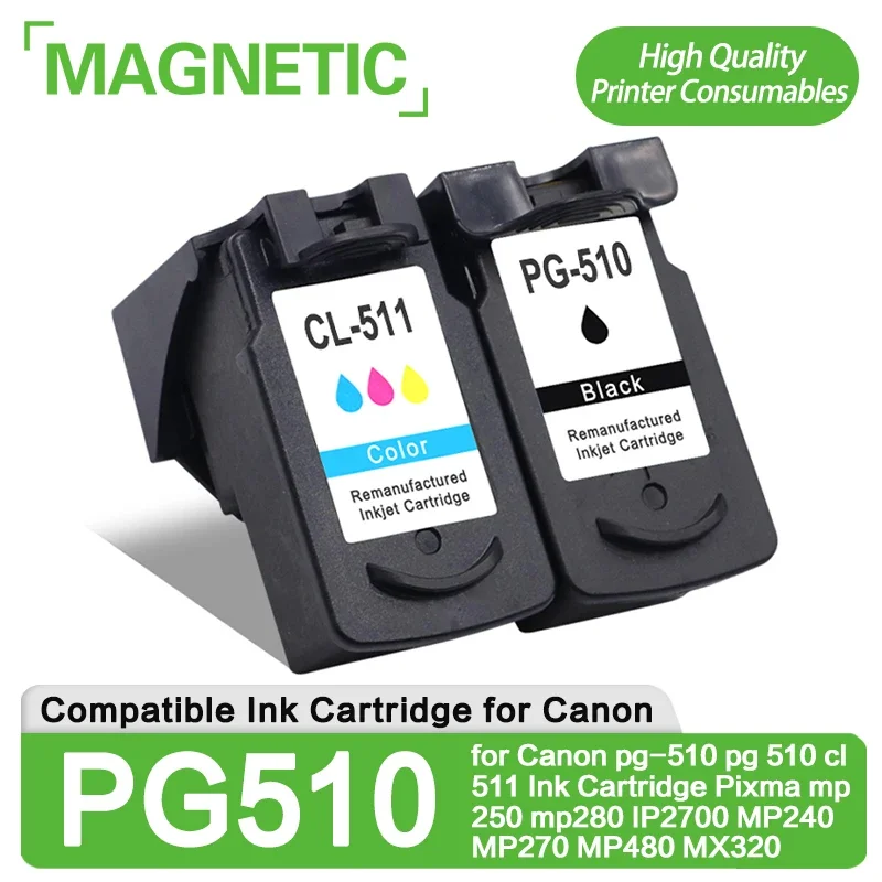 PG510 CL511 Compatible for Canon pg-510 pg 510 cl 511 Ink Cartridge Pixma mp250 mp280 IP2700 MP240 MP270 MP480 MX320