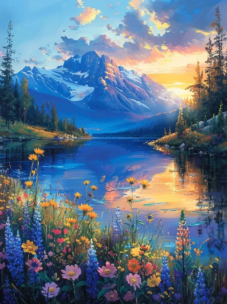 

1 Box of 500/1000/1200/2000PCS Puzzles for Adults Mountain Lake Landscape Jigsaw Puzzles Home Decoration Gift Frameless