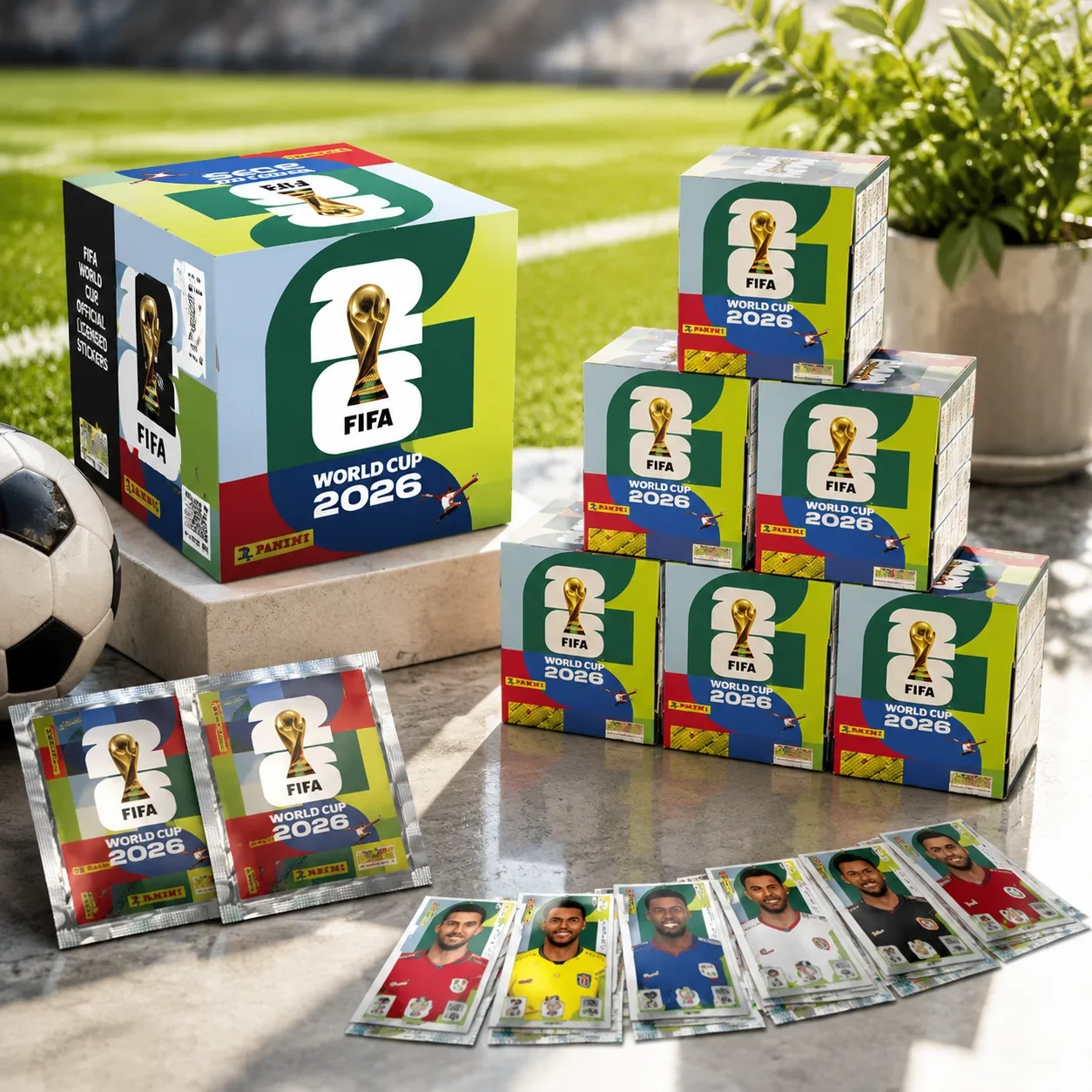 2026 World Cup Soccer Collectible Sticker AlBum,  Sticker Collection Pack Box, Football-Fan SouveniF Memorabilia Collecting Set