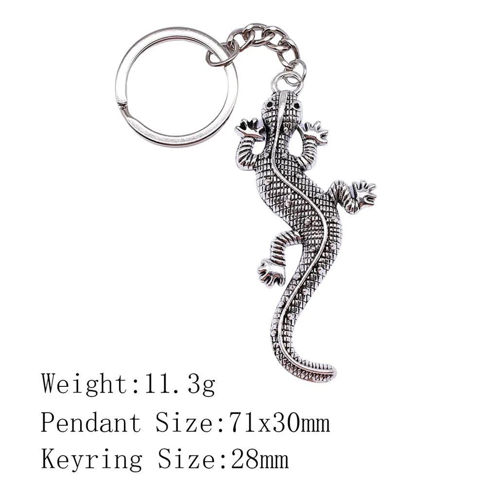 Simple gecko lizard pendant keychain pendant gift