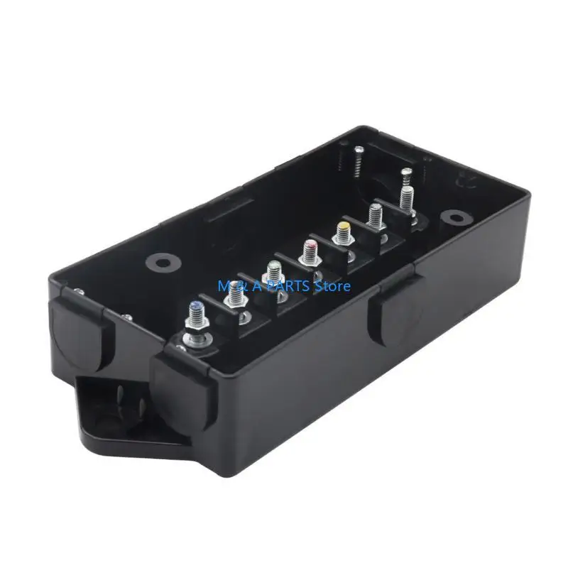 U1JF 7 Pole Cord Connection Box for Camper Caravans Boat Light Rewiring Weatherproof