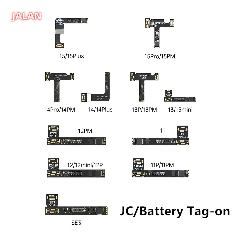 JCID IP11-15PM Battery Repair Flex Cable No Rebot/Anti-install Monitor/Low Power Dissipation Battery Health 100/Cycle Times 0