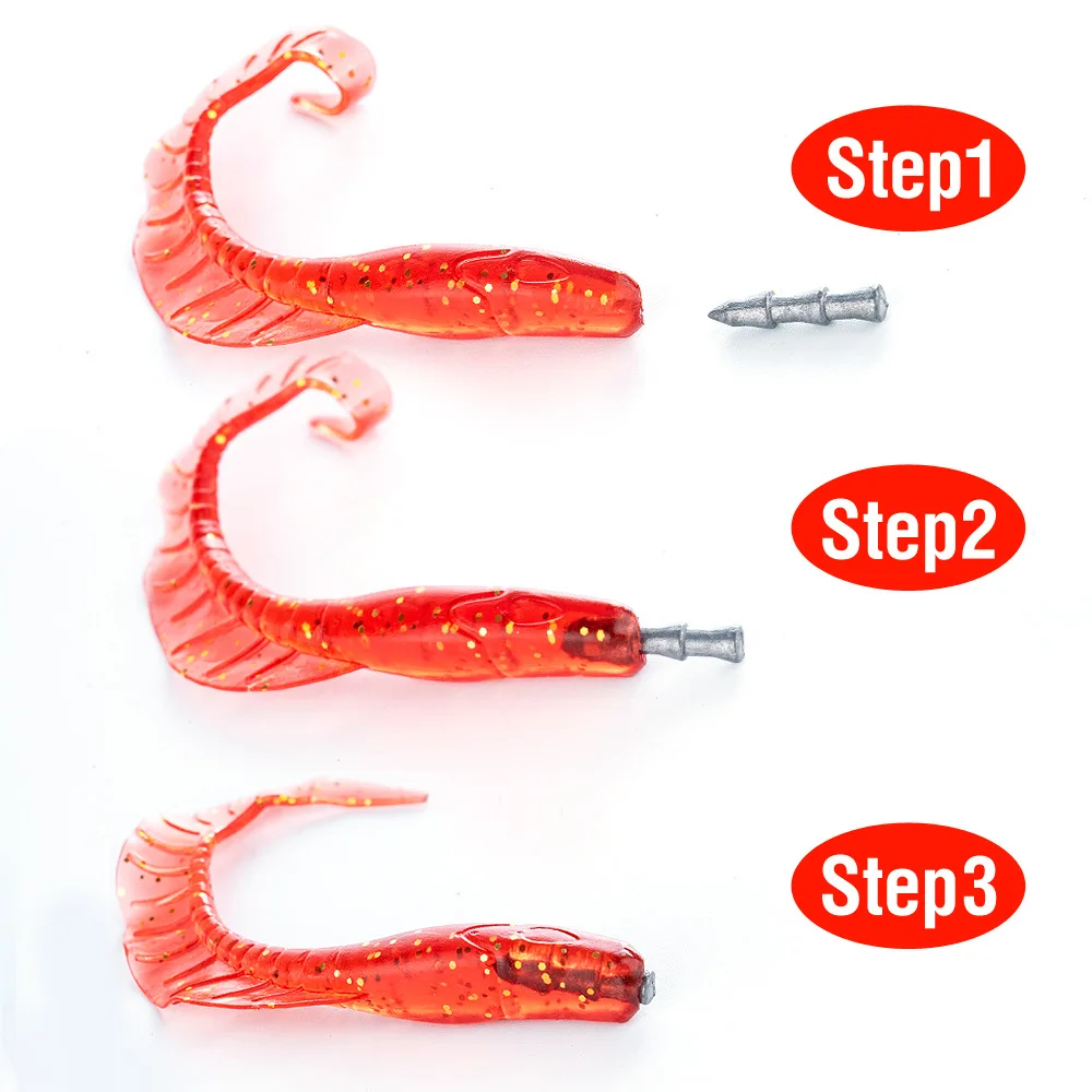 LHFSH 10Pcs Nail weights Sinkers Worm lure Weight Insert Fishing Sinkers Wacky Rig Trout Bass Fishing Neko Rig Fishing Tackle view 4
