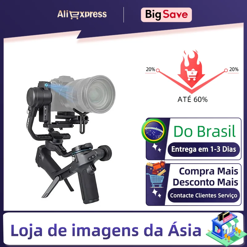 FeiyuTech SCORP 2 Camera Gimbal Stabilizer 3-Axis Handheld Mirrorless DSLR for Sony ZVE10 A7IV A6400 Canon R Nikon  Feiyu Tech