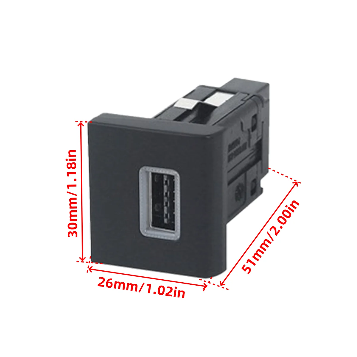 Picture 6: Car Charger Socket Single Port QC3.0 USB PD Type-C Charging Outlet Power Adapter for VW Amarok 2010-2022 2012 2013 2014 2015