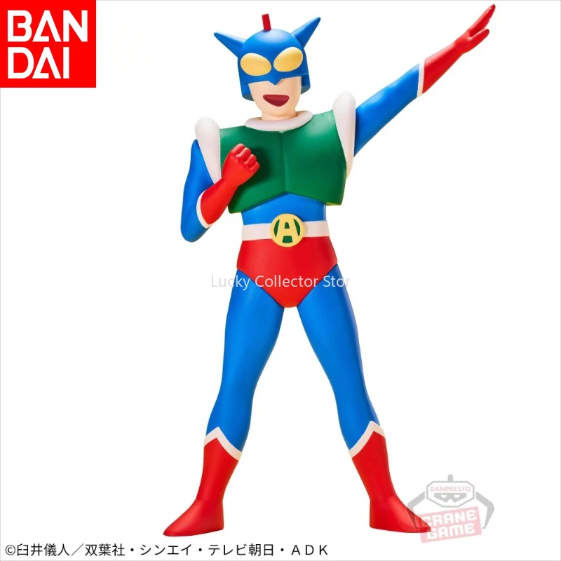 Bandai 100% oryginalna kredka Shin-chan SOFVIMATES dynamiczny Superman pcv sceneria lalka zabawka prezent dla dzieci Model kolekcjonerski w magazynie