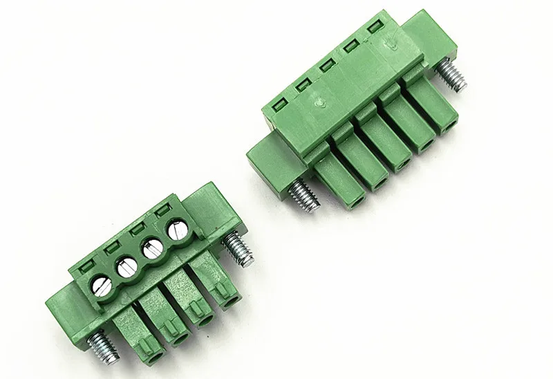 5Sets 15EDG 3,81 2/3/4/5/6 Pin lötfreie Stoßschrauben Sicherer Klemmenblock-Anschluss 3,81 mm Rastermaß Stecker + Pin-Header-Buchse – Detail 1