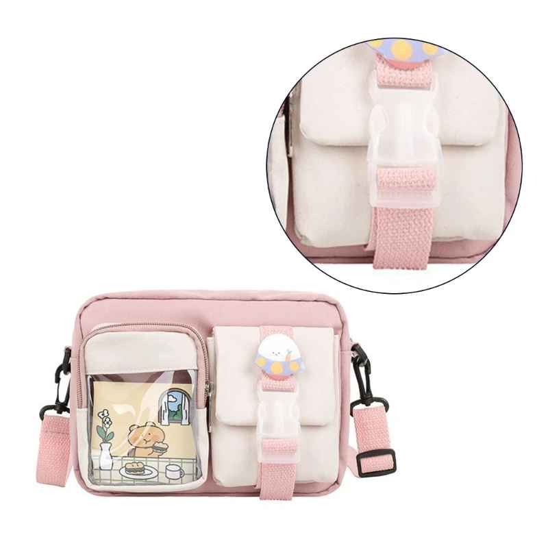 Stylish Shoulder Bag with Ample Storage Small Canvas Crossbody Bag with Multiple Pockets Lightweight for Girls & Women