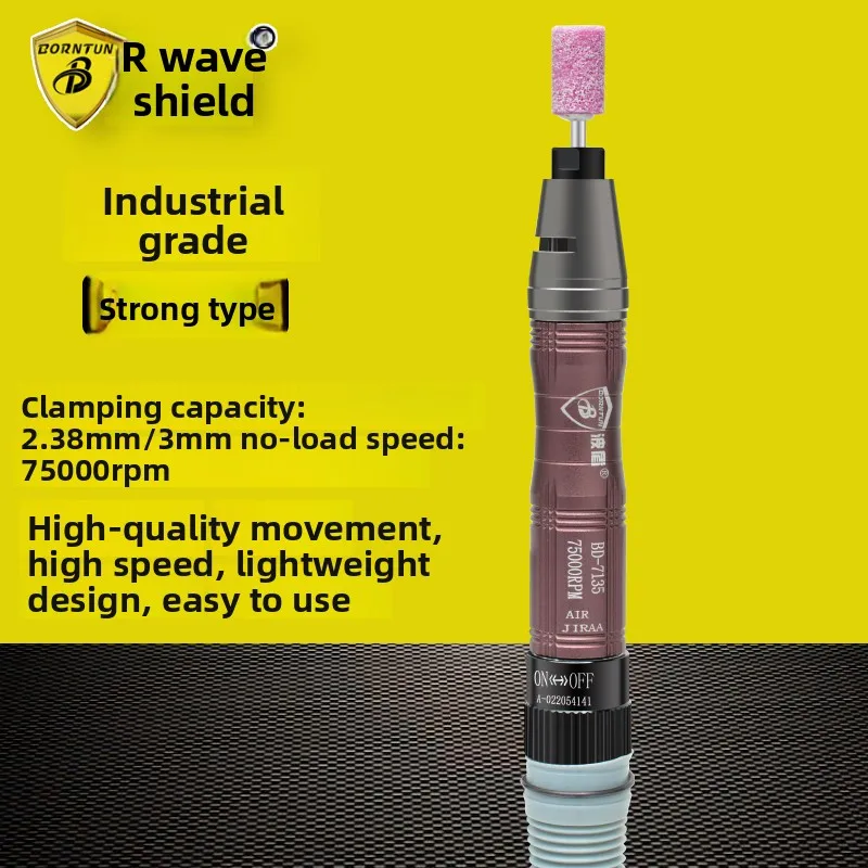 Wave Shield Pneumatic Air Grinding Pen 2.38/3mm Chuck Air Grinding Pen High-Speed Grinding Pen Grinding Machine Bd-7135