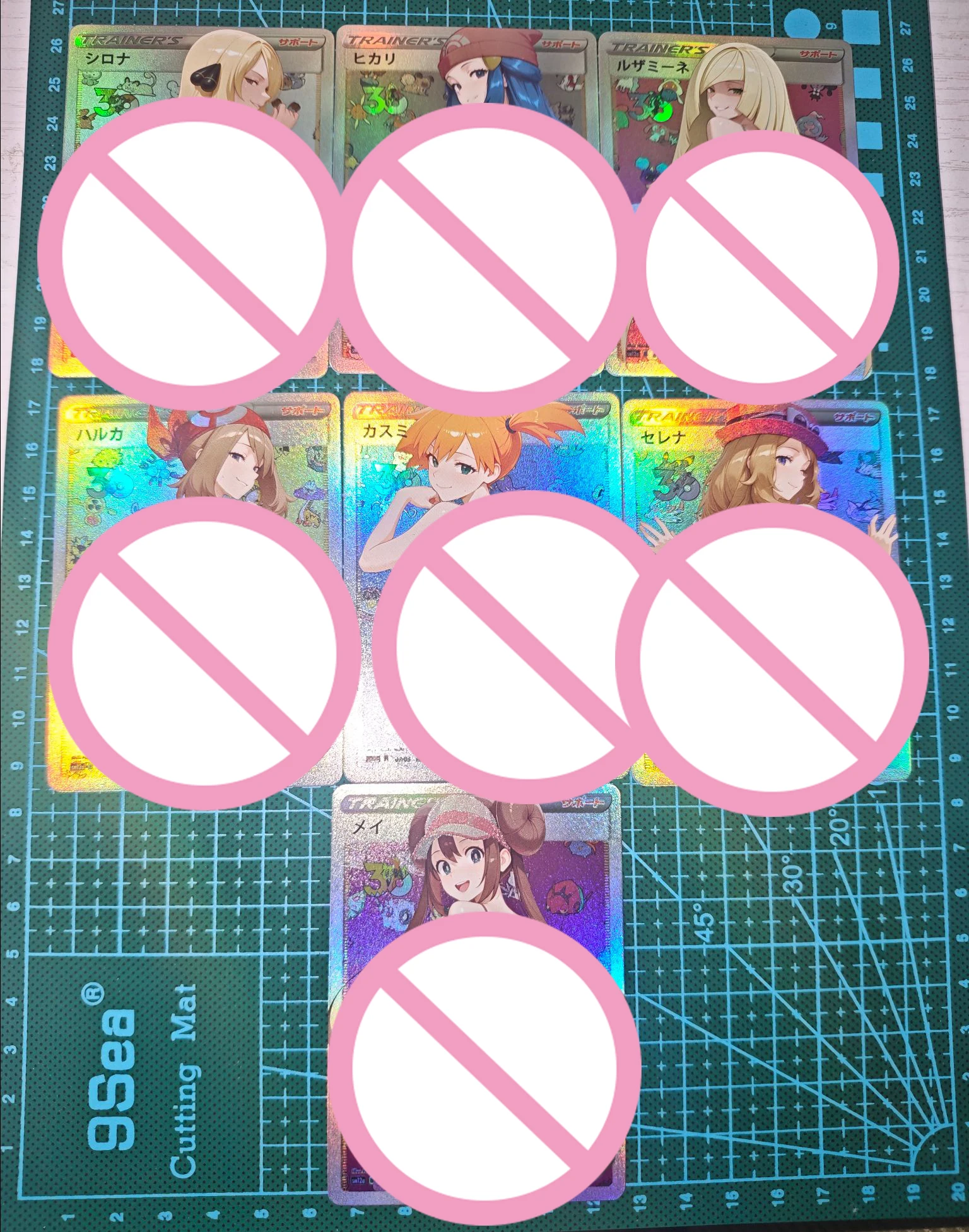 DIY One Piece Opcg Ptcg Pokemon Sailor Moon Crystal Self Control Collect Signature Trading Flash Card Anime Cartoon Gift