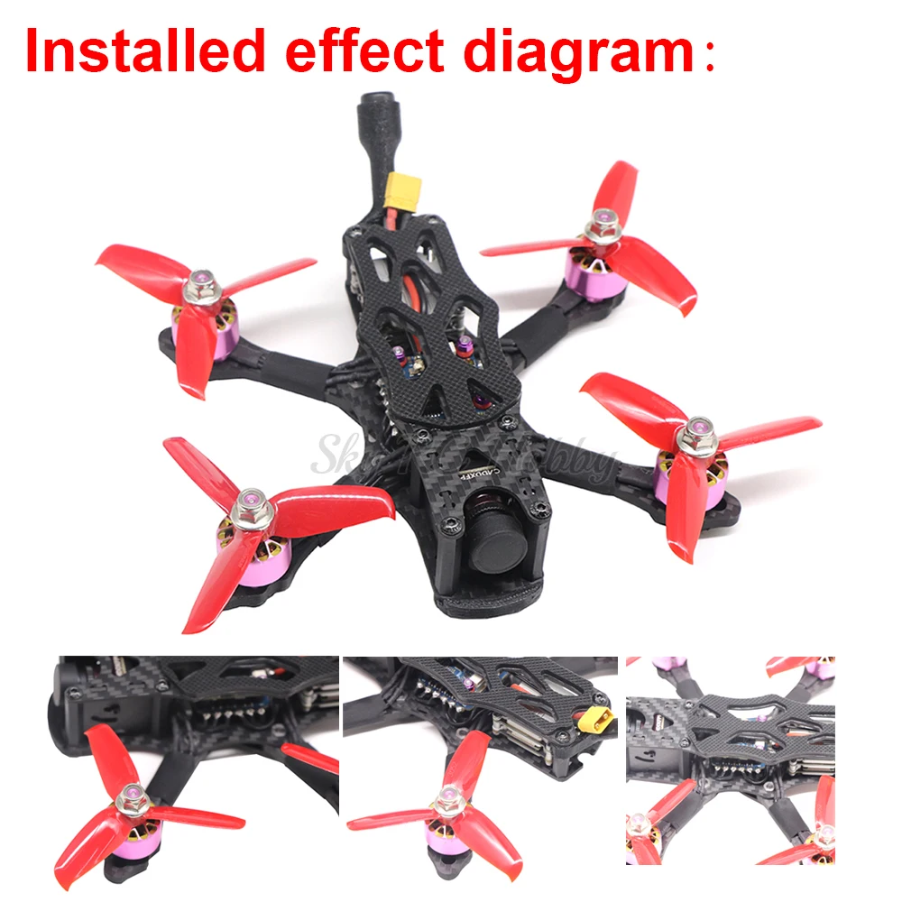 3inch 150mm 150 / 4inch 195mm Carbon Fiber Frame Kit with Arms Thickness 4mm for For APEX FPV Racing Quadcopter Multi-axis Drone