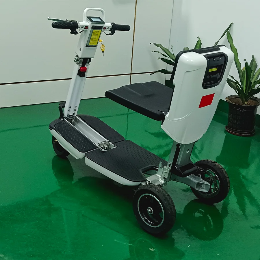 

3 wheeler elderly folding mobility 350w 48v handicap disabled three wheel electric scooters with removable battery