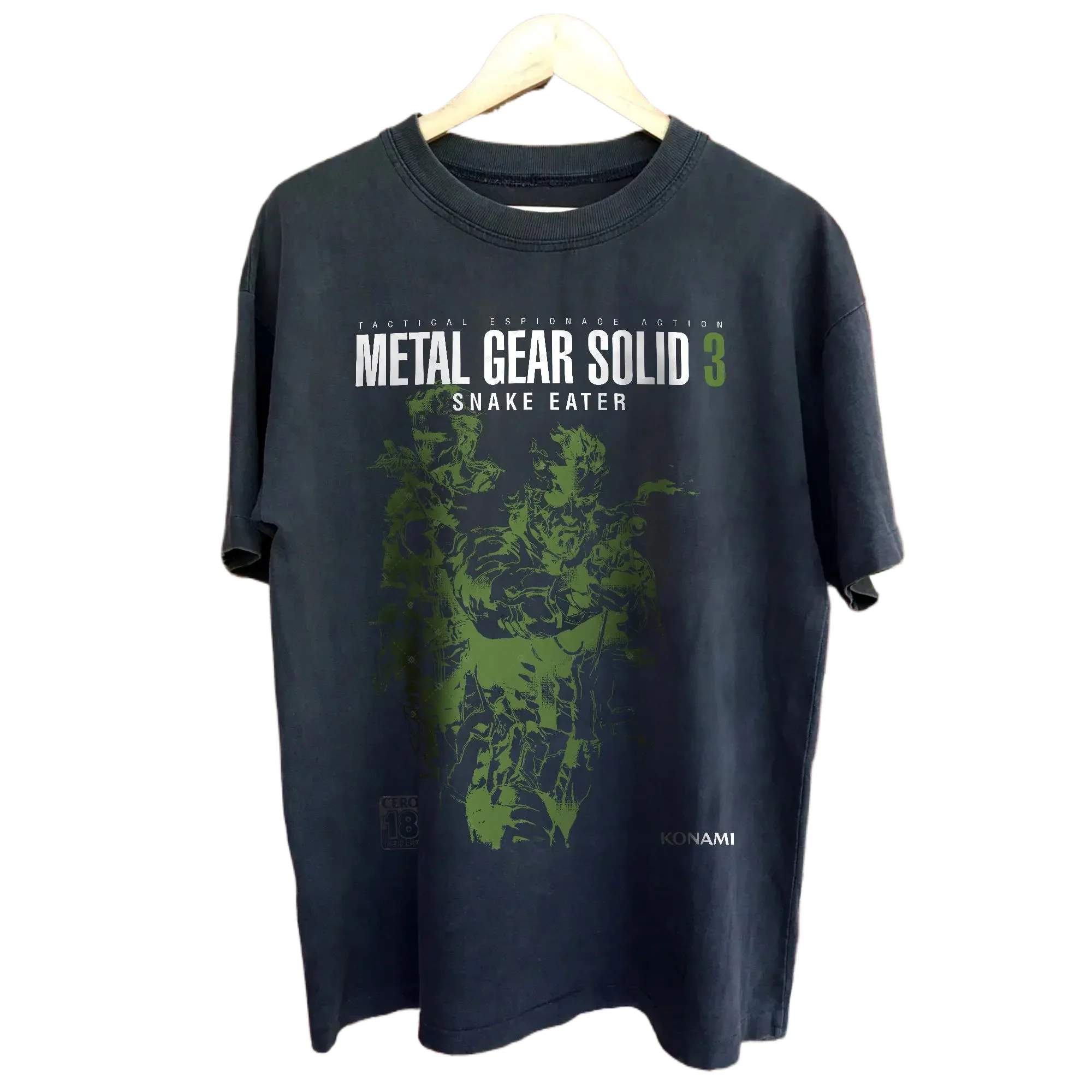 Short Sleeved Round Neck Y2k Tshirt Men Clothing New in Top & Tees Mens T-Shirt Camisetas Metal Gear Solid 3 Snake Awesome