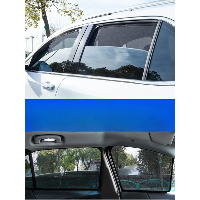 Car curtains, sunshades, sun protection, lifting