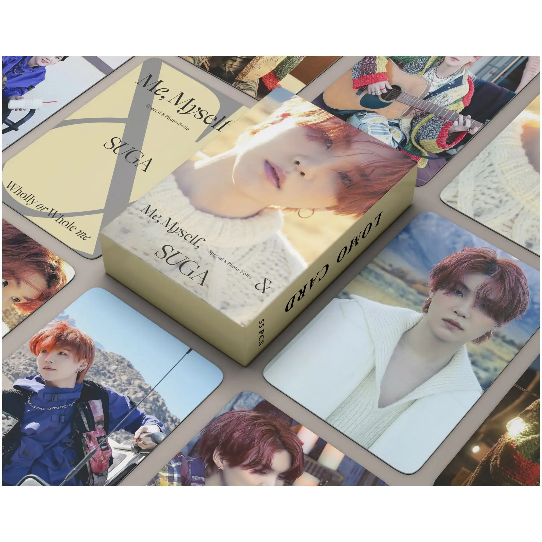 55Pcs/Set Kpop idol Suga Photo Card Personal Photo \