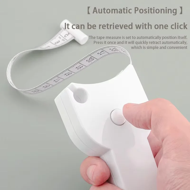 Automatic Telescopic Tape Measure Body Measuring Tape Sewing Ruler Tools Centimeter Tapes For Body Meter Measure White Tools