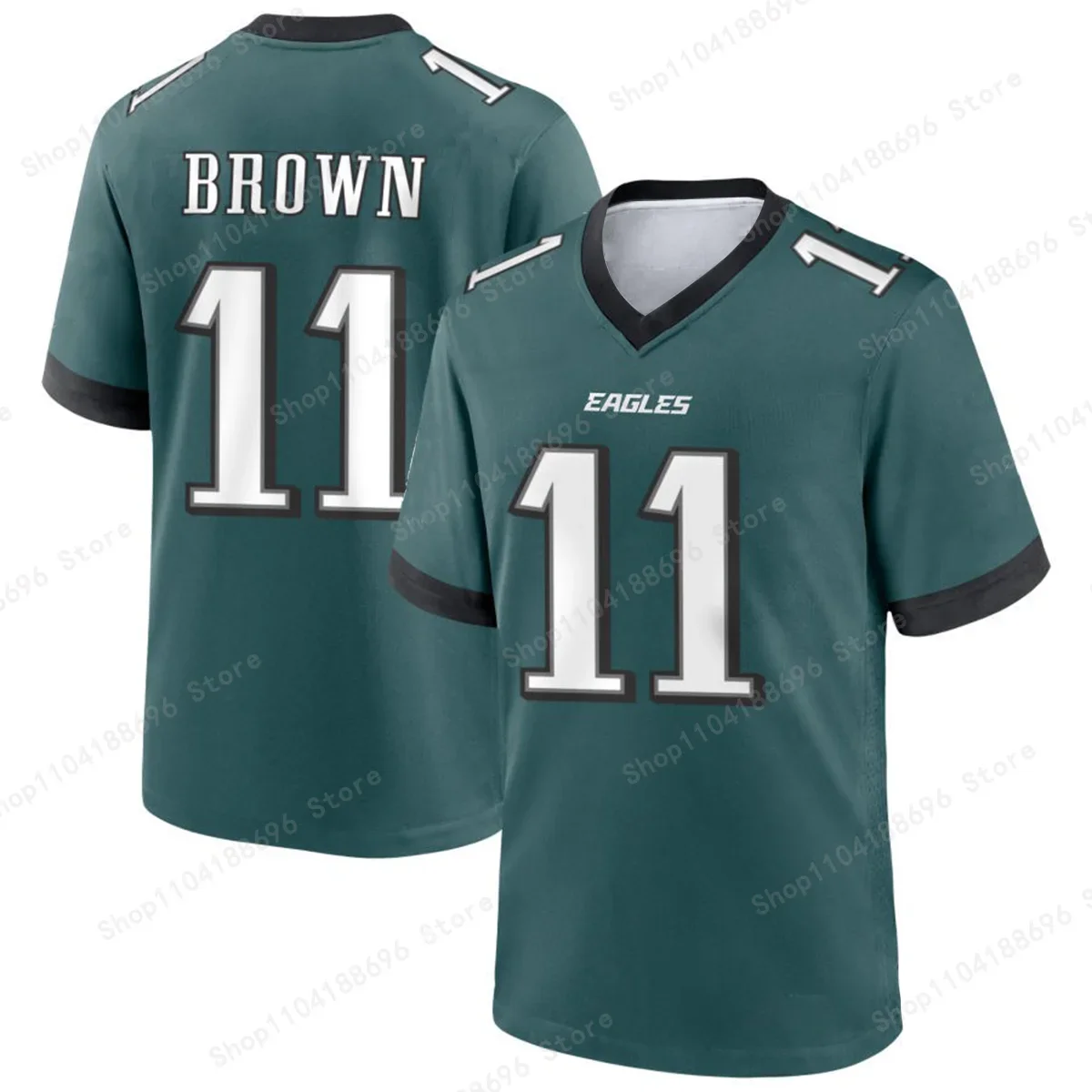 American Short Sleeved Men Summer New Breathable Philadelphia Eagles Alternate Custom Game Jersey Rugby T-shirt Sports Jersey