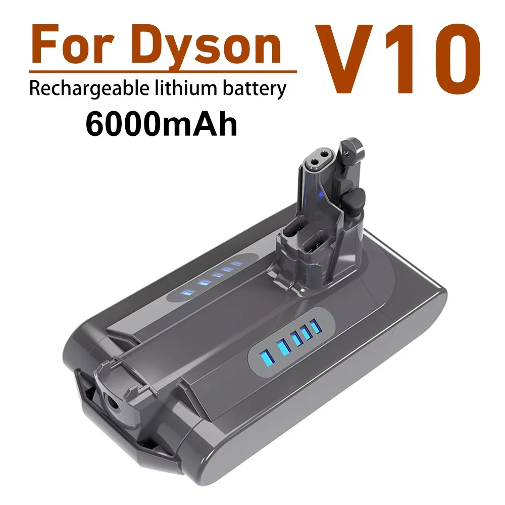 SV12 25.2V 6.0AH Battery for Dyson V10 Absolute V10 Fluffy Cyclone Battery Handheld Vacuum Cleaner Spare Batteryie