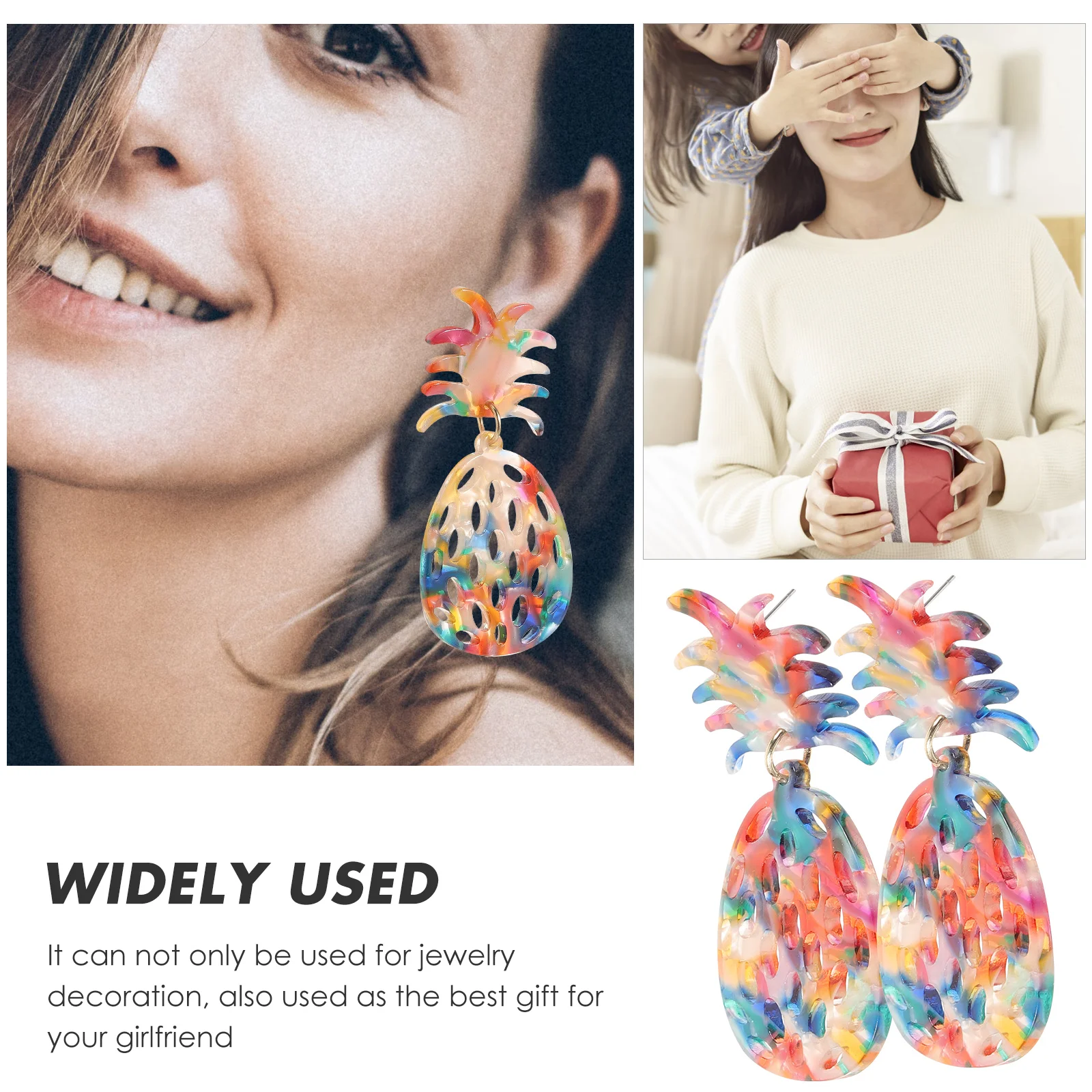 

Hollow-out Pineapple Eardrop Fashion Girls Earring Creative Pineapple Ear Jewelry Elegant Women Ear Ornament