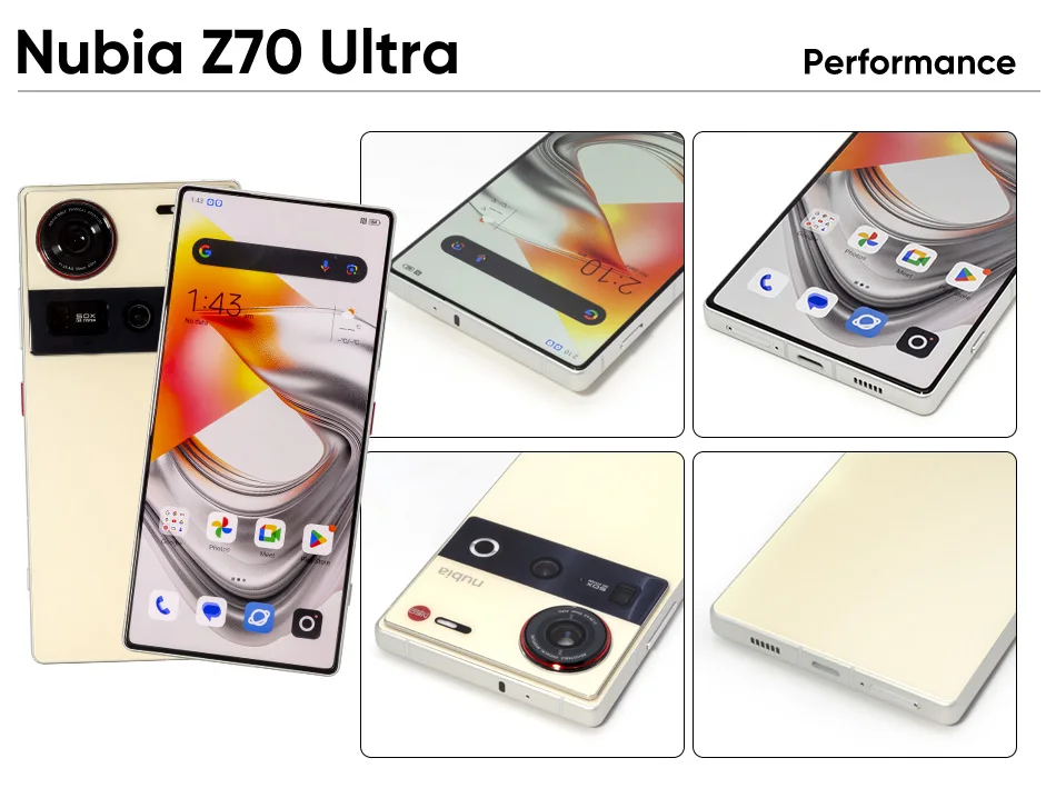 nubia Z70 Ultra 5G Global Smartphone Version Snapdragon 8 Elite '144Hz OLED Display mAh Akku 64MP Kamera Android 15 – Detail 10