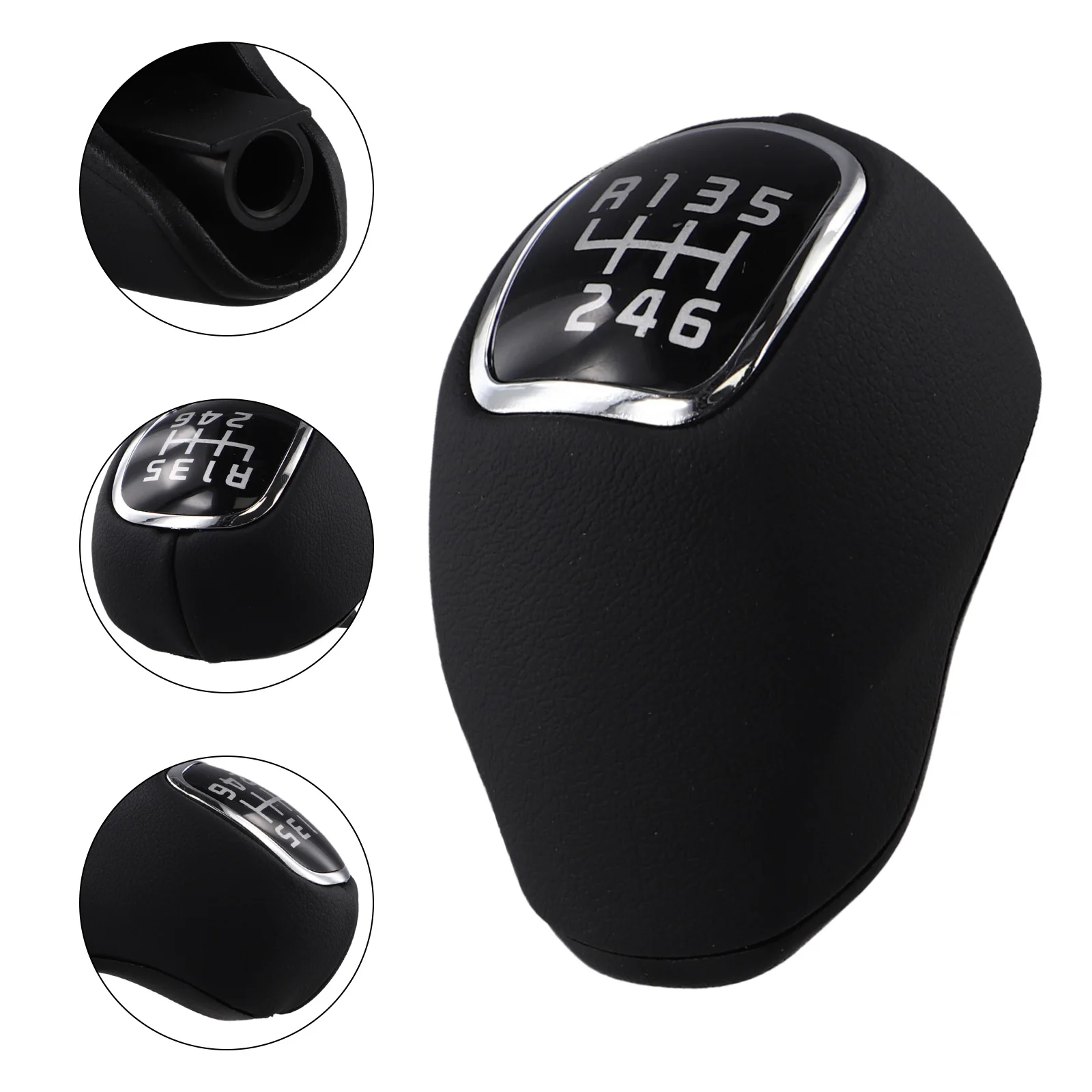 

For KIA Rio 3 5 2013-2016 Black Shift Knob 6 Speed Gear Shift Knob Car Interior Upgrade Black Comfortable Grip Easy Installation