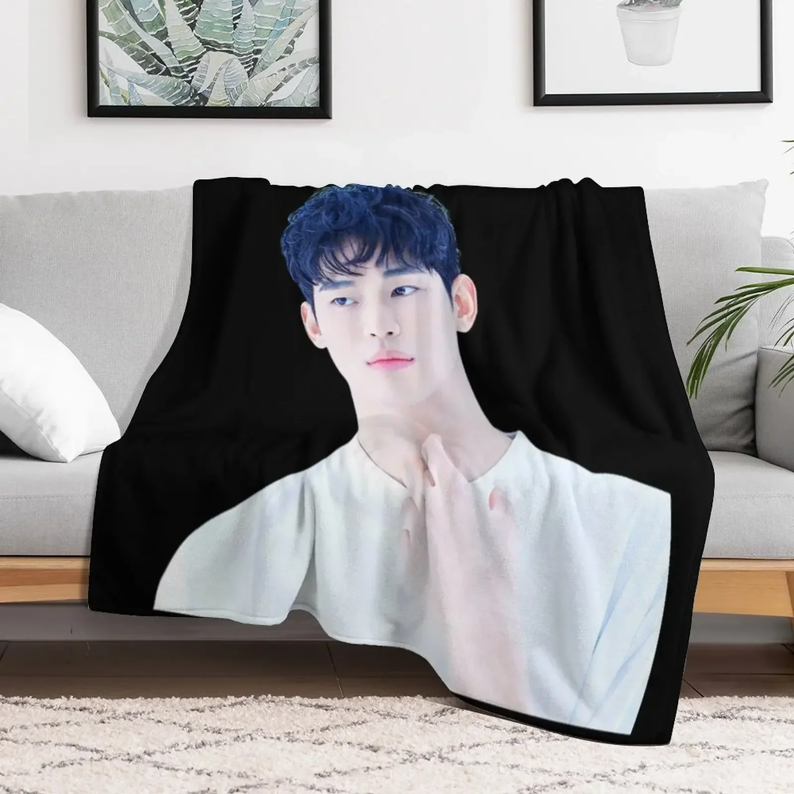 

Kim Soo hyun Throw Blanket Camping Sofa Decorative Beds Blankets For Bed Blankets