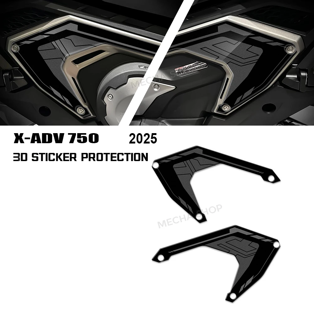 

Для X-ADV750 XADV 750 2025 мотоциклетная 3D эпоксидная наклейка, защита пятки, комплект наклеек