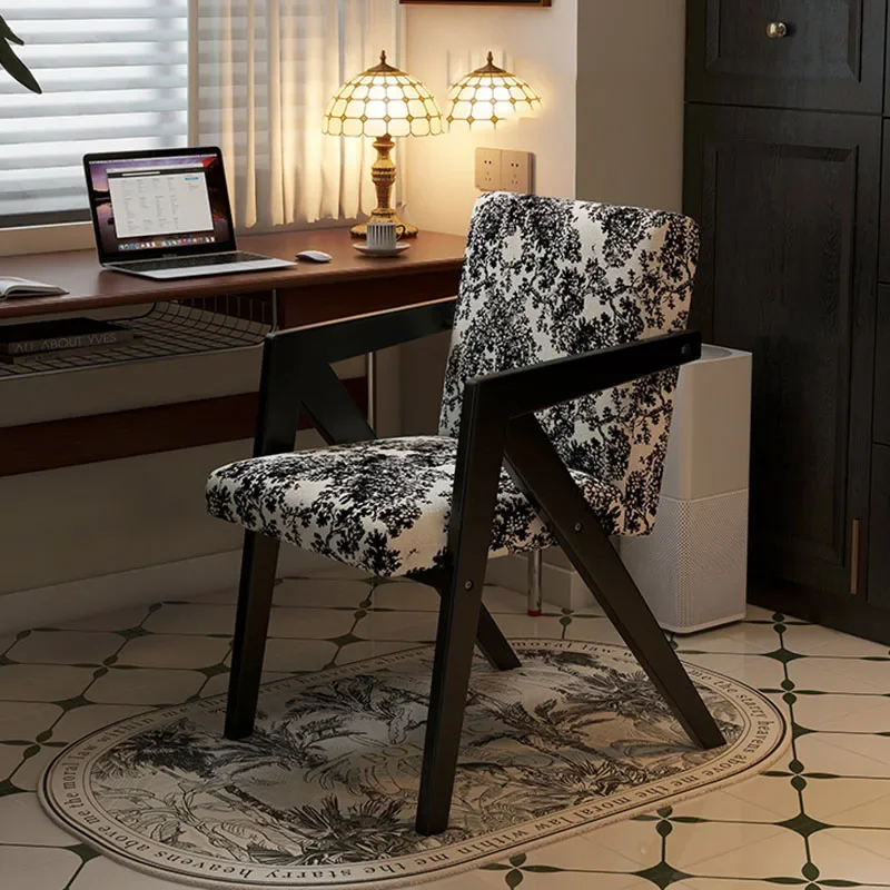 Dining Chairs Throne Restaurant Retro Accent  Chairs Comfortable  Home Furniture