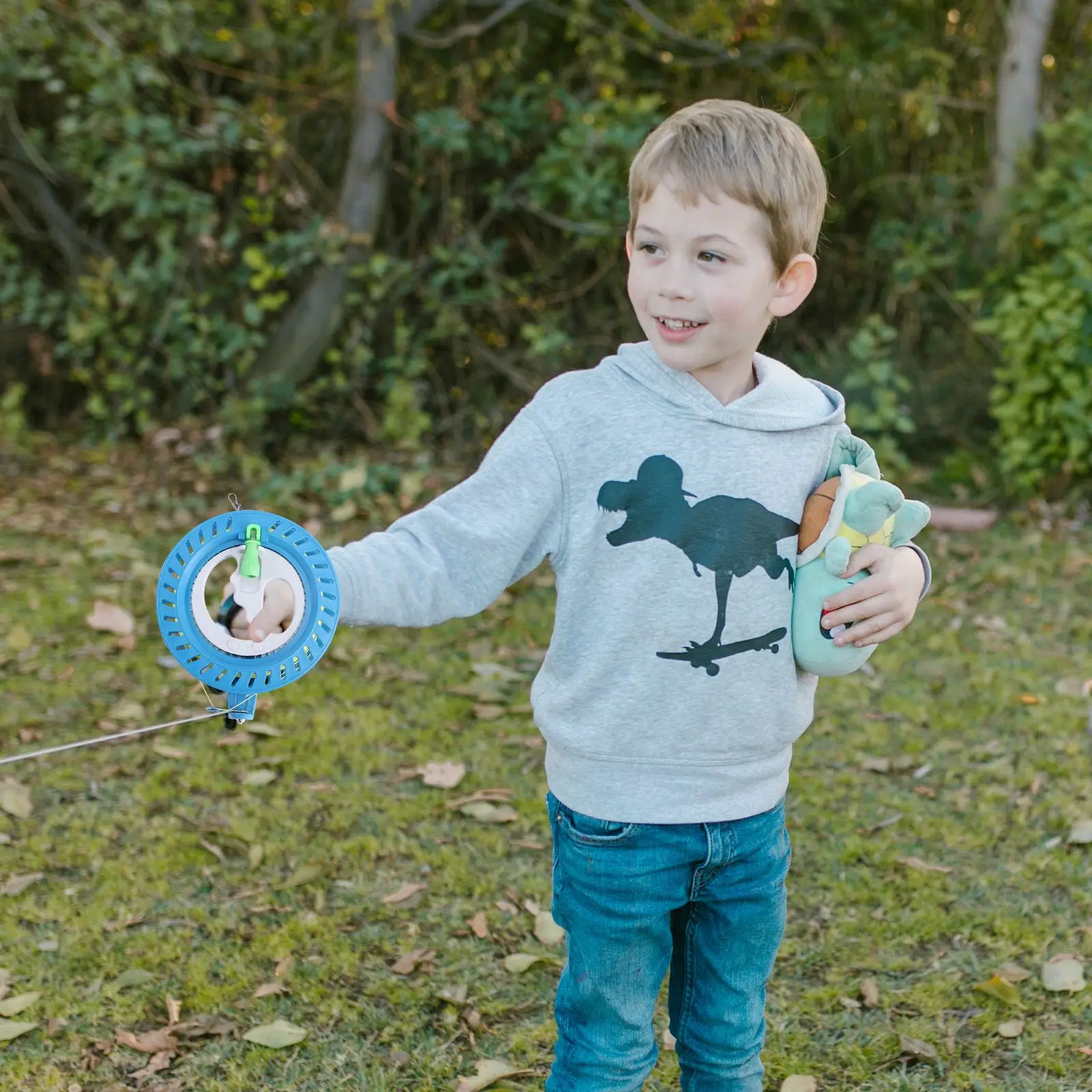 Roue à main en plastique ABS pour cerf-volant, bobine de 15cm, 150m, chaîne verrouillable, Anti-inversion, poignée ergonomique, jouets d'extérieur, 2 pièces