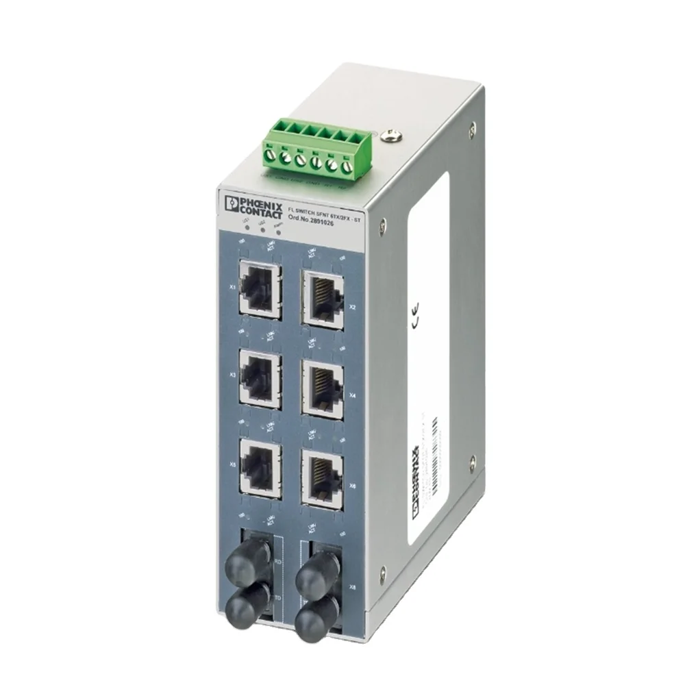 

Phoenix FL SWITCH SFNT 6TX/2FX ST - Industrial Ethernet Switch 2891026