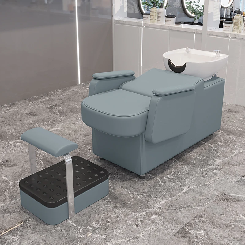 كرسي شامبو أنيق إبداعي من الشمال كراسي شامبو بسيطة ممتازة على طراز Sedia Parrucchiere أثاث صالونات التجميل الاحترافي #2