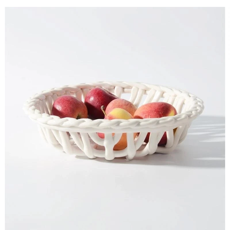 

Керамическая корзина для хранения хлеба, украшение стола