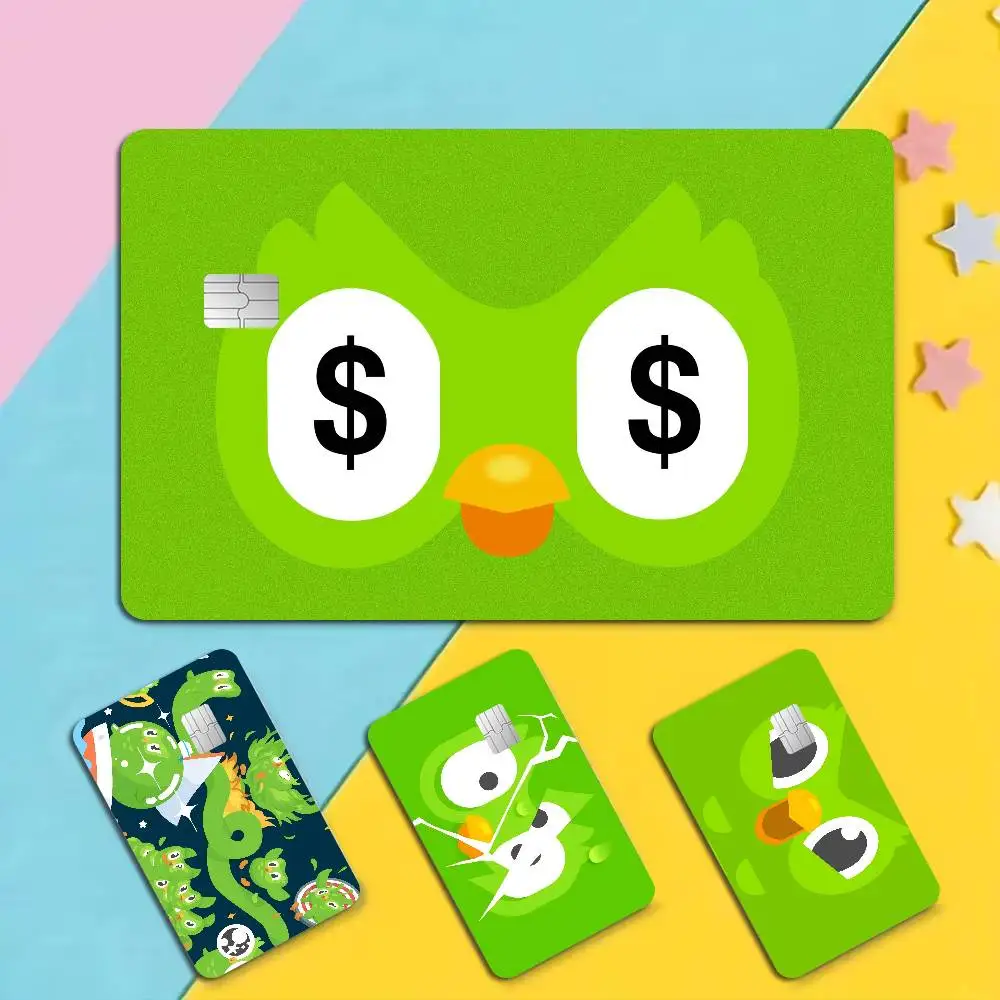 D-DuolingosS Trendy Laser Glitter Bank Card Stickers All Match Multi Purpose Use