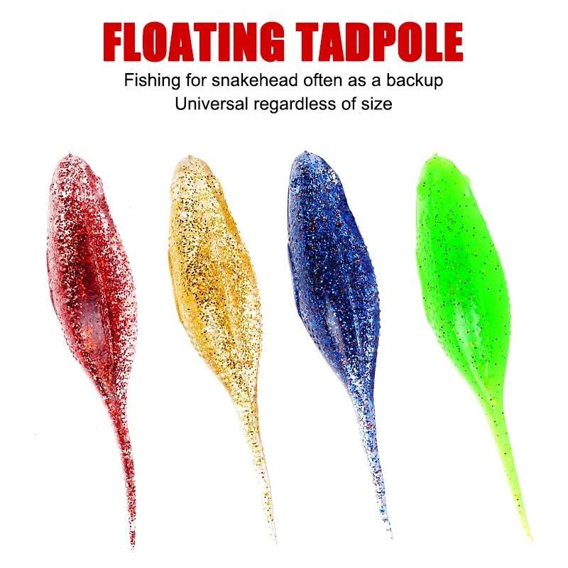 Tpe Floating Tadpole 10.5cm12.5g Soft Bait For Fighting Black Bass And Bucktails With Soft Worms.