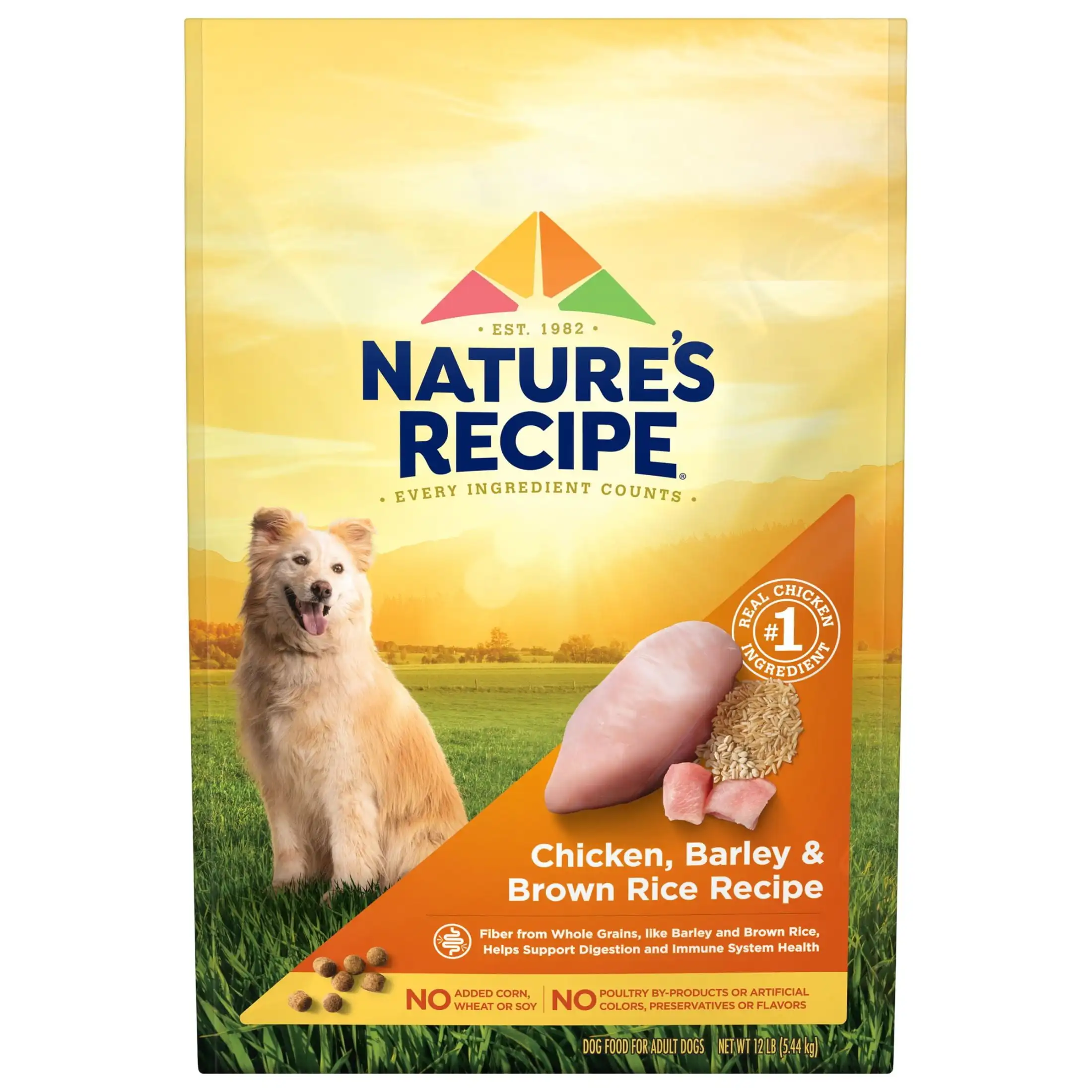 

Nature′S Recipe Chicken, Barley & Brown Rice Recipe Dry Dog Food, 12 Lbs Bag