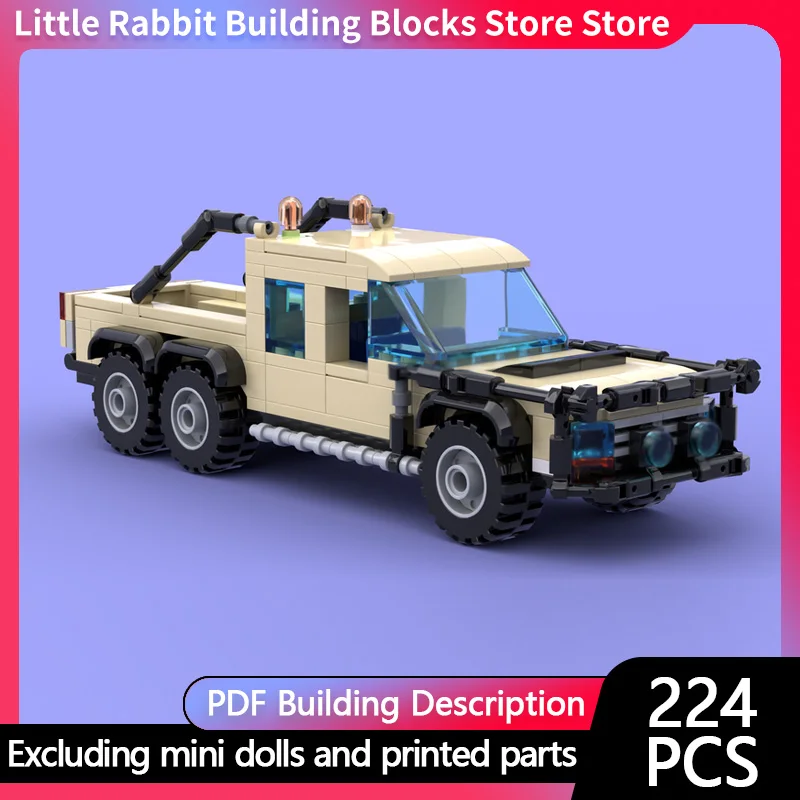 City Car Model MOC Building Bricks Multi-Functional Utility Vehicle Modular Technology Children Holiday Gifts Assemble Toys Suit