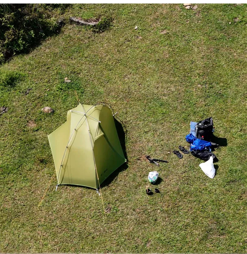 3F UL TAICHI 1 Person No-See-Um 3 Season/4 Season Camping 15D Silicon Coated Tent