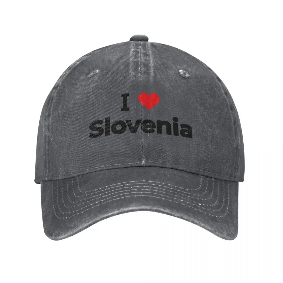 

I love Slovenia Baseball Cap Sports Cap Sunscreen Gentleman Hat Girl'S Hats Men's