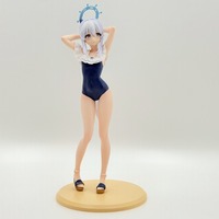 Cross-border new products, azure file moon snow palace figure, two-dimensional swimsuit beautiful girl car chassis ornament