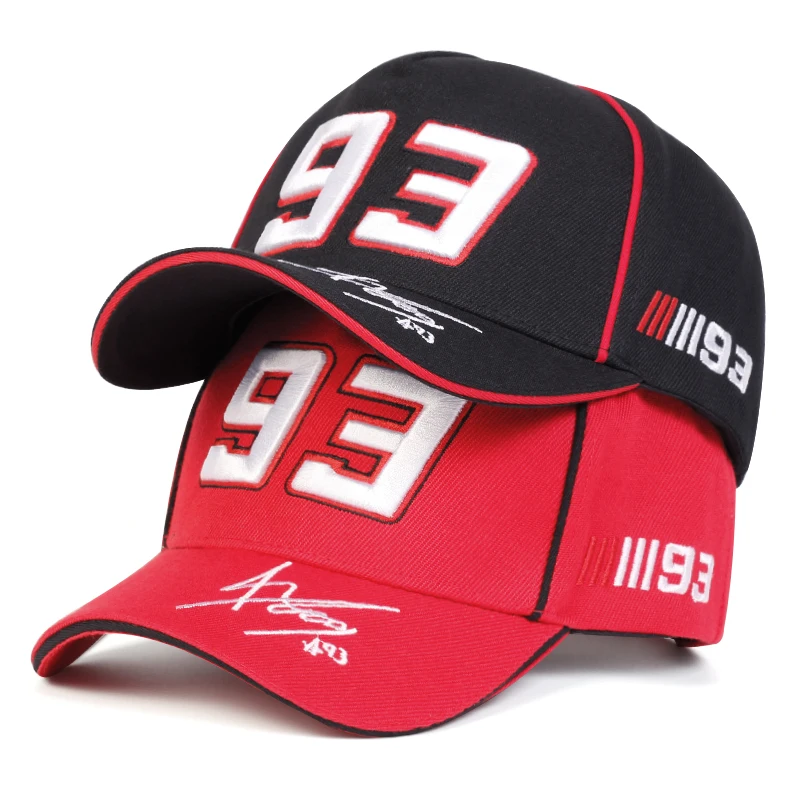New Fashion 93 Letter Embroidery Adjustable Snapback Cap Unisex Hiphop Hats Outdoor Casual Baseball Caps Sunscreen Hat