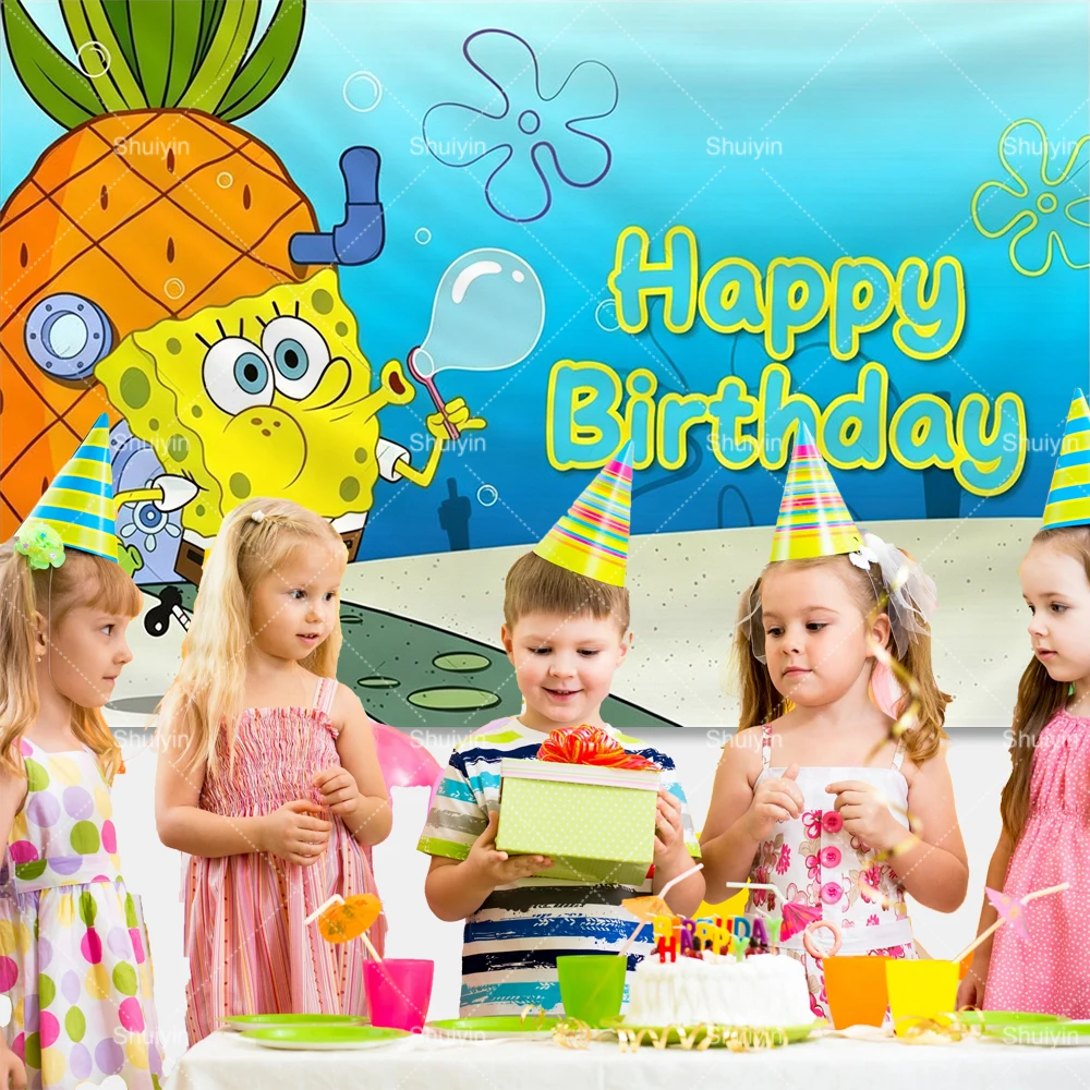 Cartoon SpongeBob Backdrop Chi - Photography Lighting Backdrop recension och pris