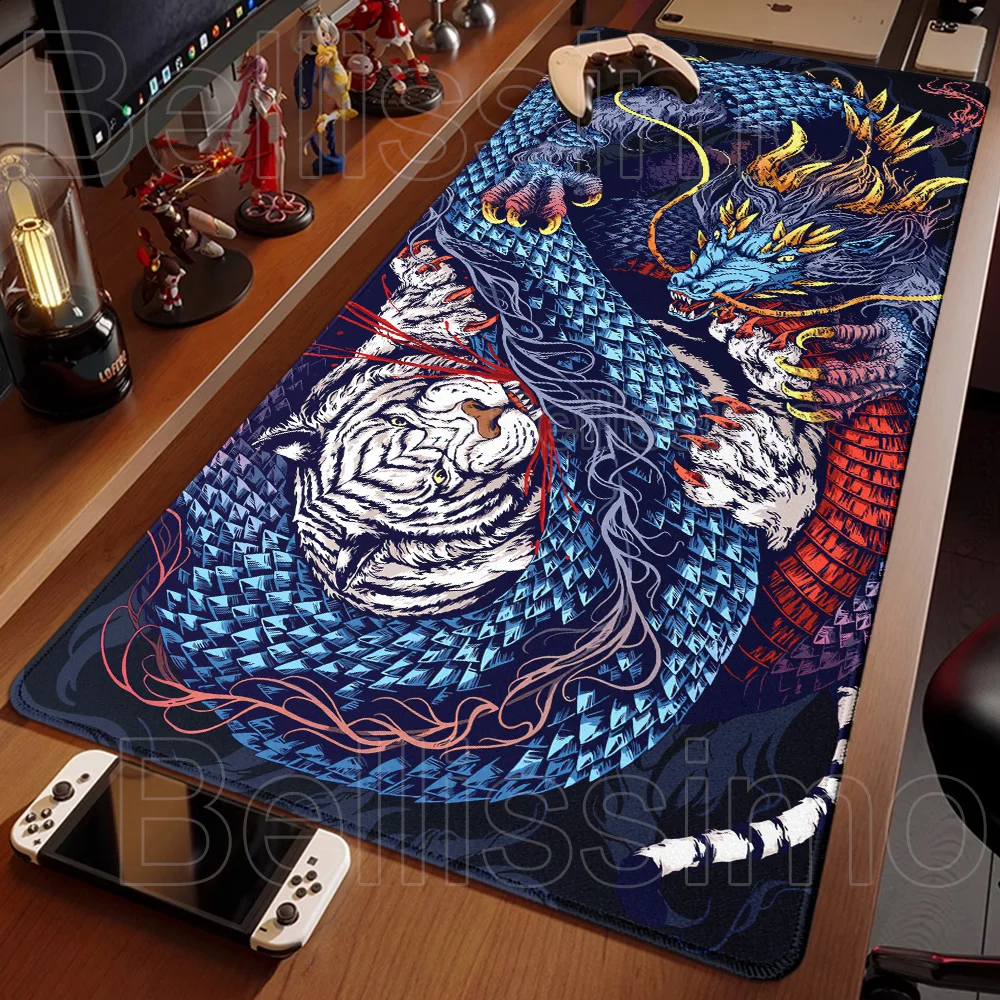 

HD Print Cool Game Office Art Dragon Mouse Pad Gamer Custom Home HD Mousepad XXL Keyboard Pad Office Non-Slip Computer Mice Mats