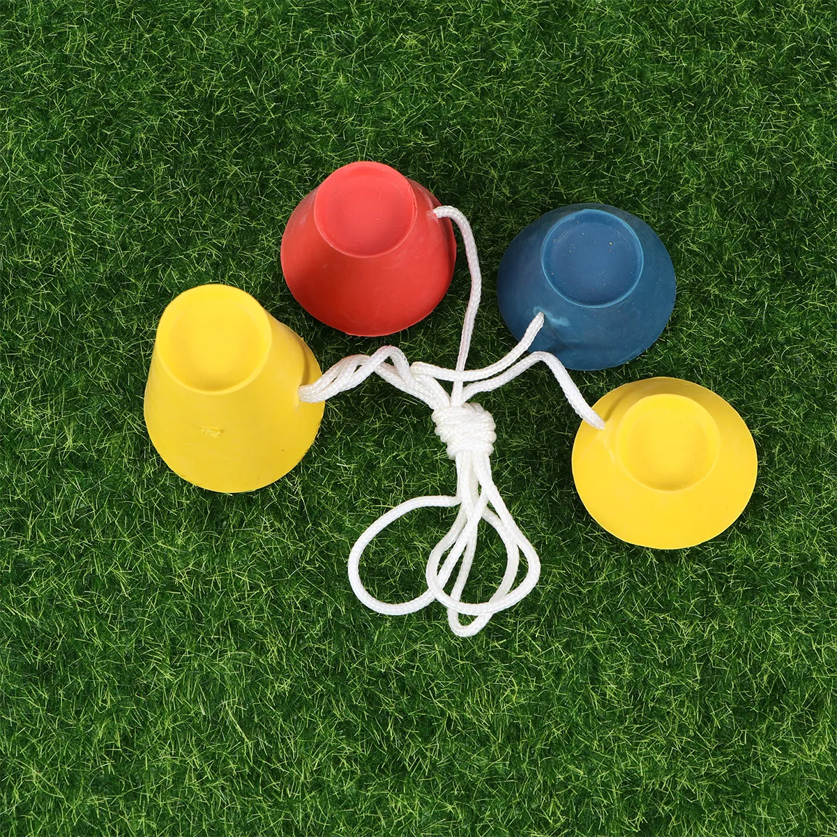 

4Pcs Golf Tees Rubber Jumbo Height Variety Yellow Red Perfect for Winter Frosty Days Hard Ground Use