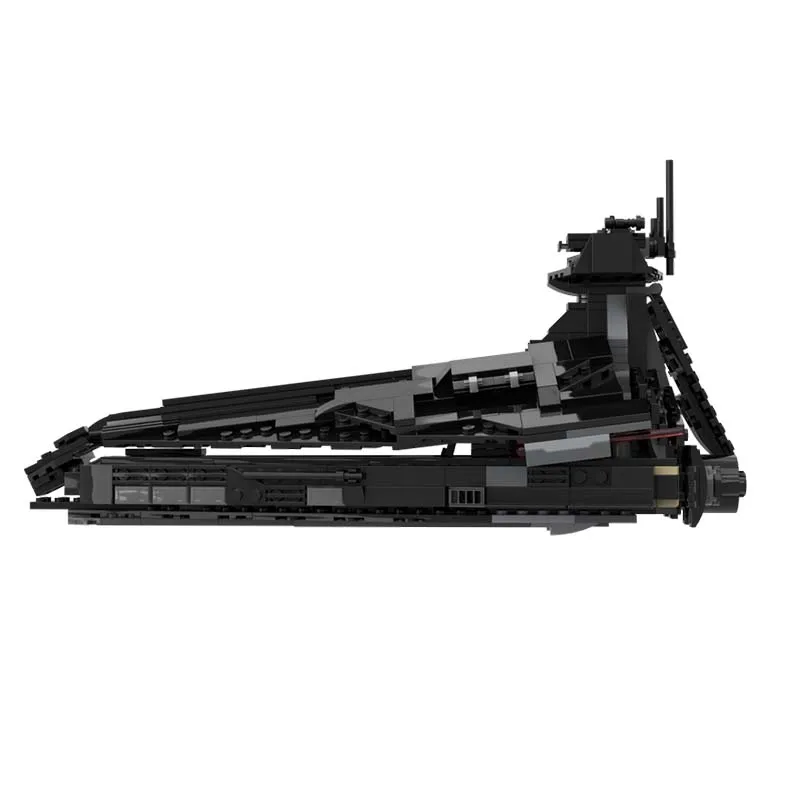 New 579Pcs Popular Space Technology Series Moc Dark Destroyer Model Custom Puzzle Diy Creative Ideas Kid Toy Birthday Gift