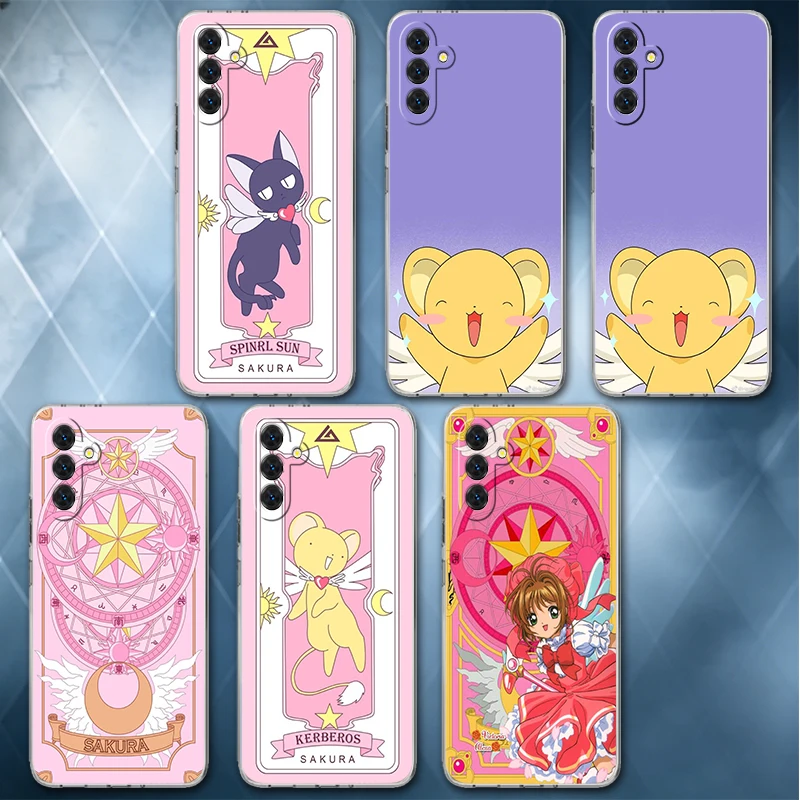 Cardcaptor Sakura Cute Girl Soft Phone Case For Samsung A57 A17 A56 A16 A55 A15 A54 A14 A53 A13 A52 A12 A37 A36 A35 A34 A33 A26
