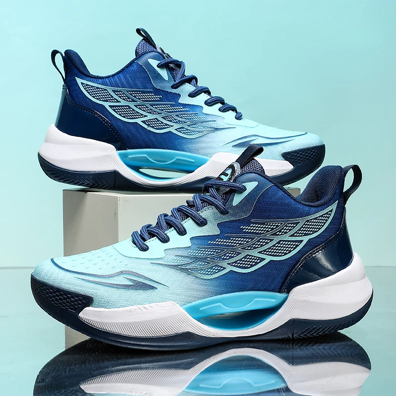 

Мужские баскетбольные кроссовки, амортизирующие спортивные уличные кроссовки, легкие дышащие баскетбольные ботинки для фитнеса и тренировок для мужчин