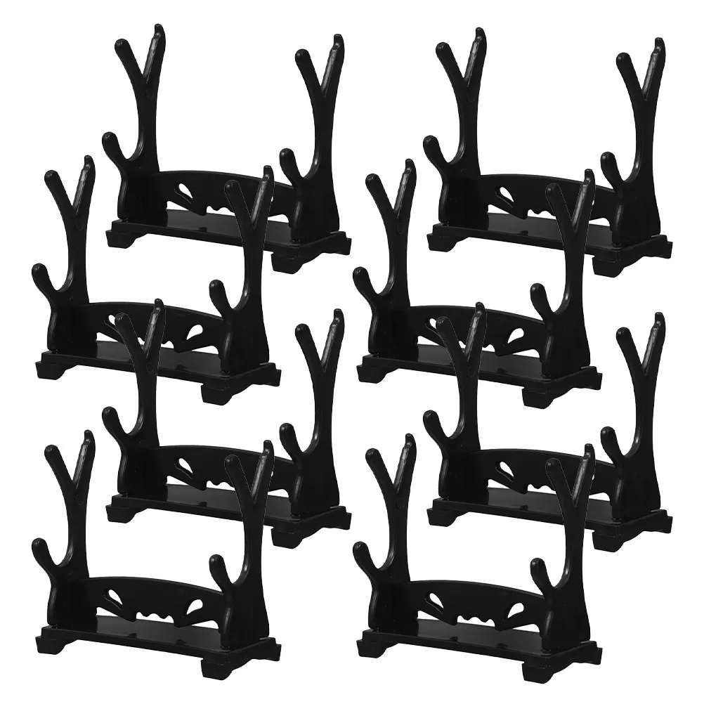 8Pcs Tabletop Sword Stand Holder Rack Mini Sword Display Mount for Wands Collectibles Desktop Display Support Stand Sleek