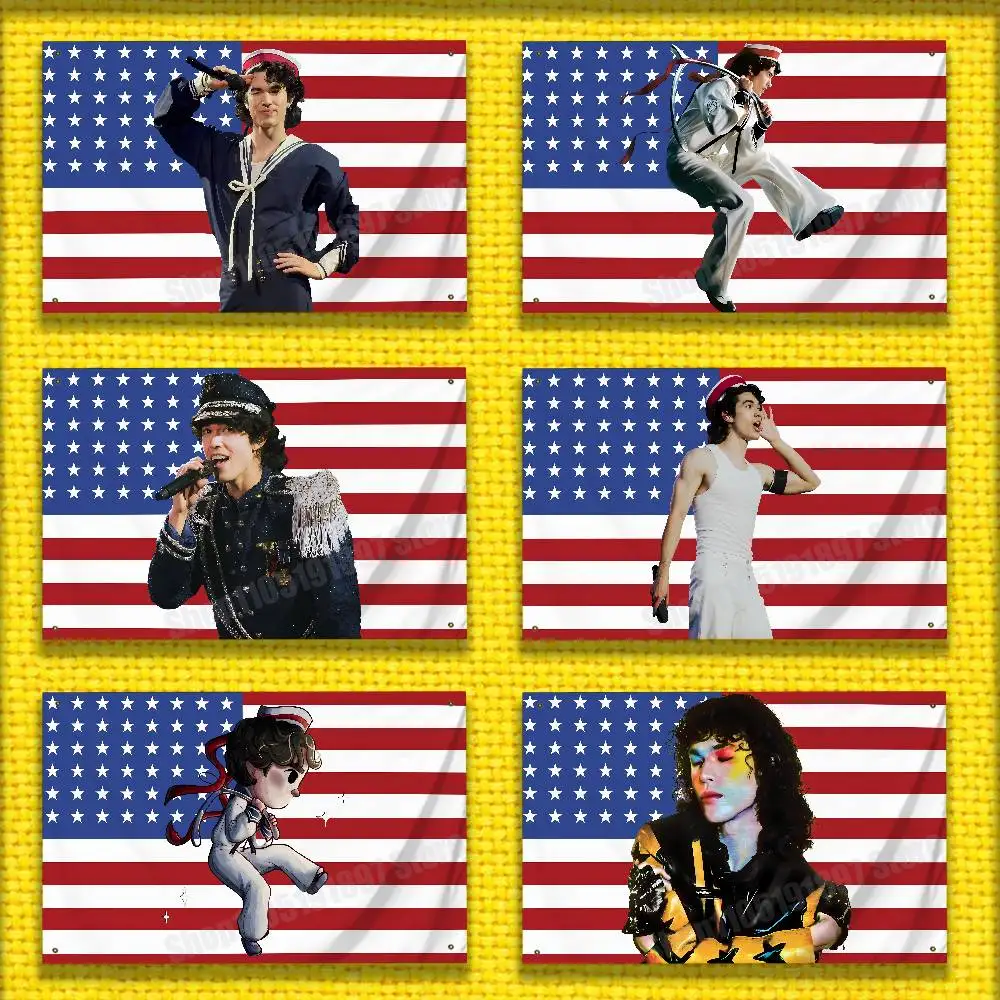 C-Conan G-Gray Wishbone America USA Flag For 50*70cm 60*90cm 60*110cm 80*120cm 100*150cm 150*200cm Camp Banner Tapestry